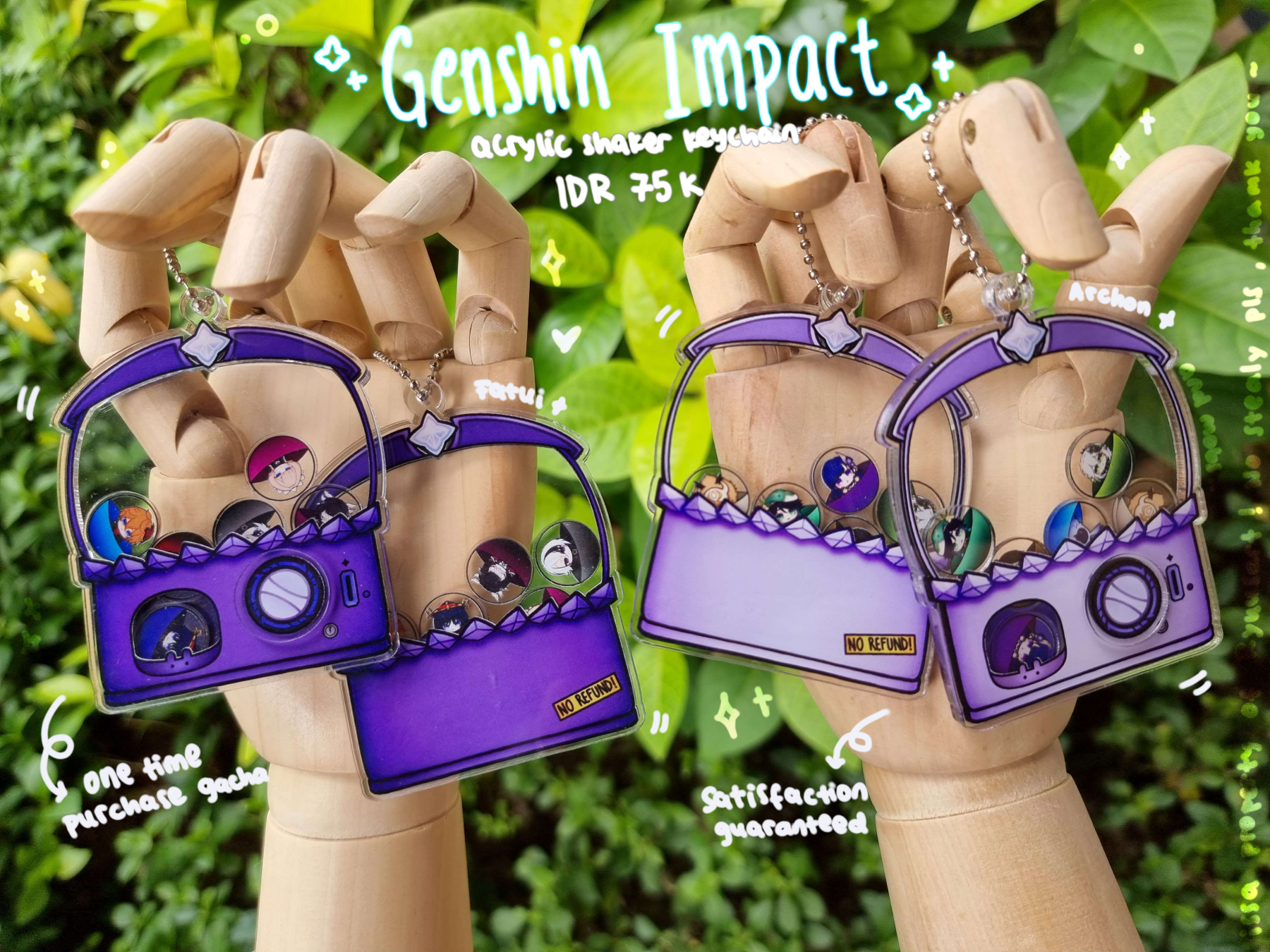 [Genshin Impact] Gacha Shaker Keychain - Fatui