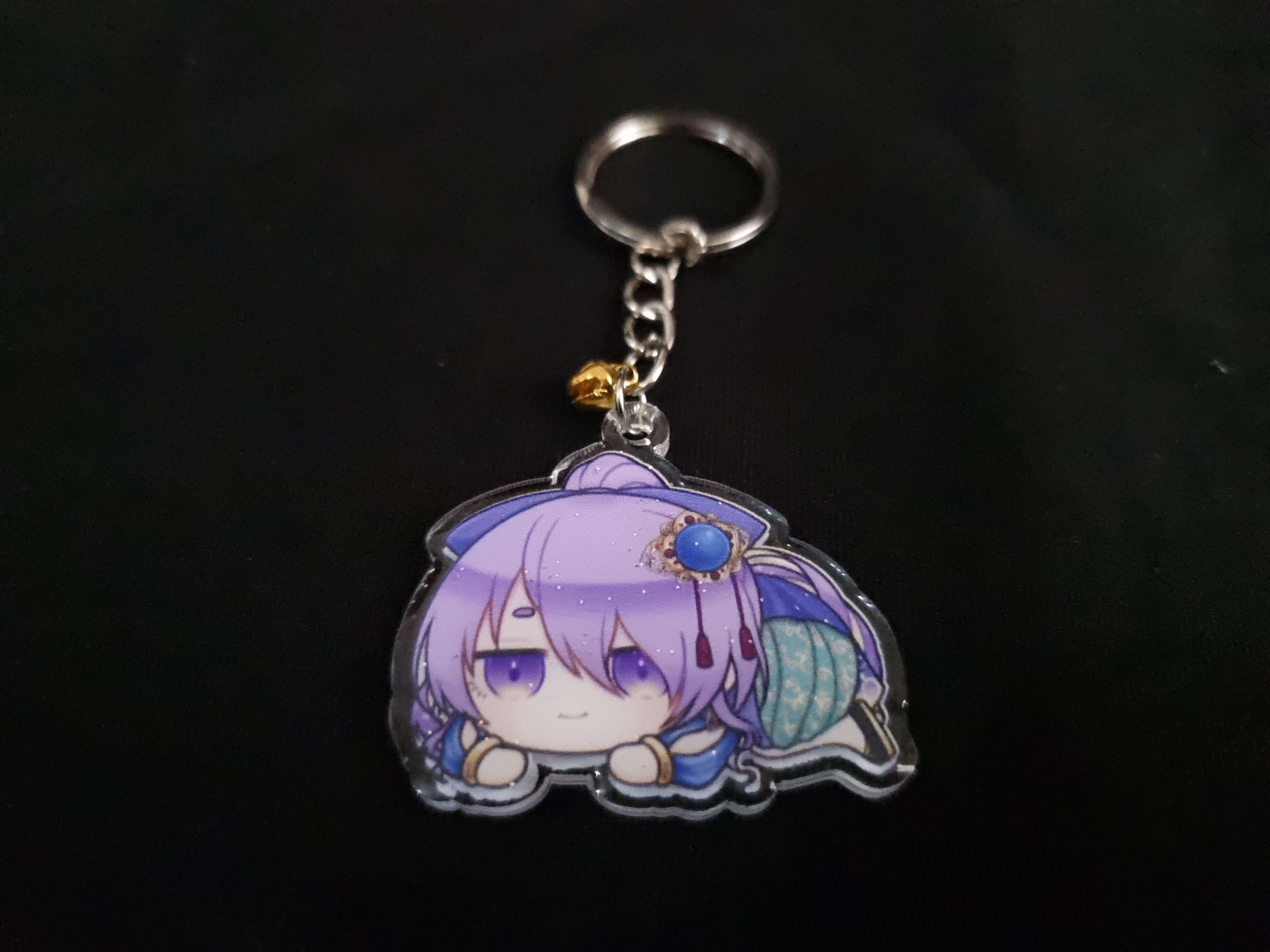 [Hololive ID] Moona Batik Epoxy Coated Keychain